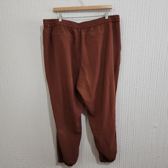 Express Midrise Brown Jogger Pants Women's Plus Size 2X - Picture 3 of 12